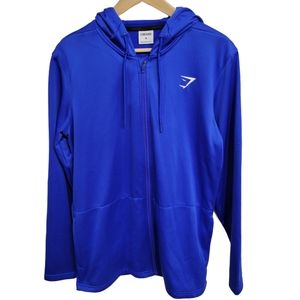 Gymshark Full Zip Hoodie Jacket Royal Blue Medium